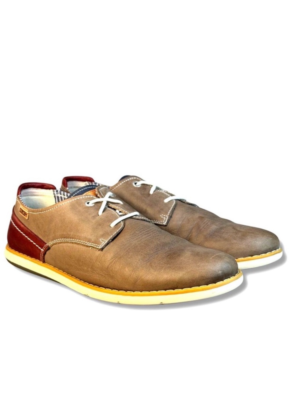 Pikolinos Jucar Men’s Leather Shoes EU 42 US 9 Gray Casual Oxford Comfort M4E